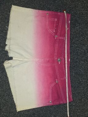 Rue 21 Pink and White Jean Shorts